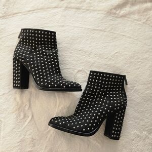 Mercer Edit Women's Black Studded Ankle Boots